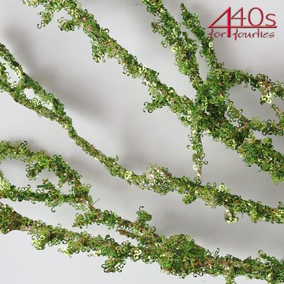 Gift-Company Glamour Dekorations-Ast ca 86 cm L grün Glitter