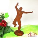 SAREMO Rost JOY Figur Charlie auf Platte H ca. 33 cm |...