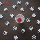 kwoka Filz-Schneeflocken zum Streuen 48 Stck D ca. 3,5 cm