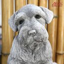 Kretakotta Schnauzer sitzend Antiksteinguss ca. 30 cm H |...