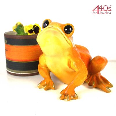 DECO-PLANT Riesen-Frosch orange-gelb ca. 18 cm H |...