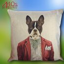 Mars & More Gobelin Kissen franzsische Bulldogge in...