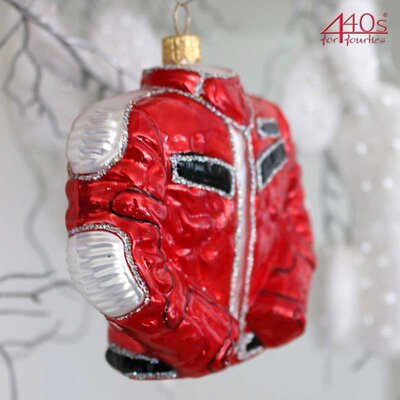 440s Christbaum-Hänger Motorradjacke rot | PP-0979R.15
