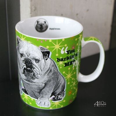 Könitz Porzellan Tasse Barkin Bulldog