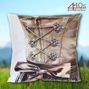 Mars & More Canvas Kissen Dirndl braun ca 50 x 50 cm |...