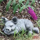 Kretakotta Schwein Glcks-Sau Antiksteinguss L ca. 37 cm...