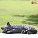Kretakotta Katze liegend Antiksteinguss L ca. 45 cm |...