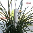 Tangoo Keramik-Vogel Gans Hals weiß L ca 13,5 mit ca 11...