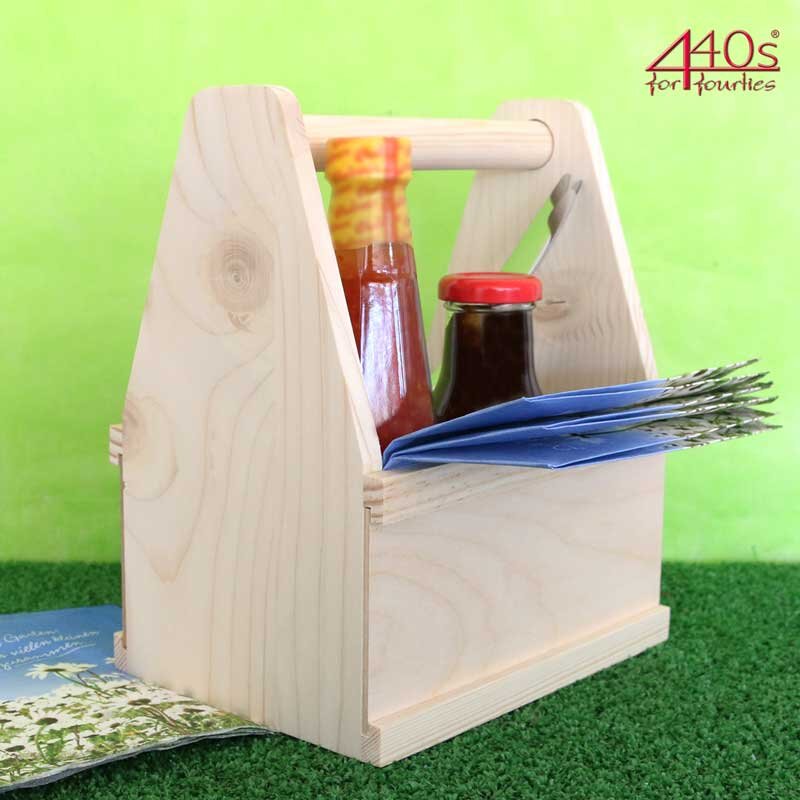 440s.de Shop » Contento Besteck Caddy SELF SERVICE Holz, 29,90 €