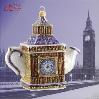 440s Christbaum-Hänger Londoner Uhrturm als Teapot | PP-1709
