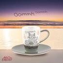 Mila Keramik Espresso-Tasse mit Untere Oommh Katze Pure |...