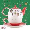 Mila Keramik Tee-Set-Tea for One Es Weihnachtet sehr |...