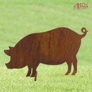SAREMO Rost-Schwein seitlich H: ca. 20cm | SA-BH1-9