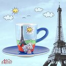 Mila Keramik Espresso-Tasse mit Untere Paris | MI-88002