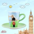 Mila Keramik Espresso-Tasse mit Untere London | MI-88003