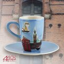 Mila Keramik Espresso-Tasse mit Untere Motiv Hamburg |...