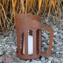 Ferrum Art Design Rost Windlicht Bierkrug ca 32 cm H |...