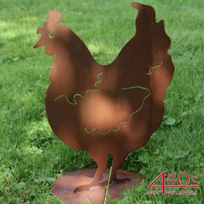 SAREMO Rost-Henne LIESL ca. 40 cm stehend | SA-HenA40