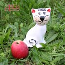 Tangoo Keramik-Katze MINI sitzend wei glnzend | TA-51307