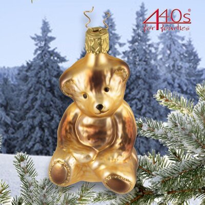 INGE-GLAS® Weihnachts-Hänger Teddy ca. 8,5 cm |...