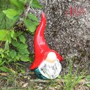 Tangoo Keramik-Wichtel Kopf mittelgrün gesprenkelt ca 24...