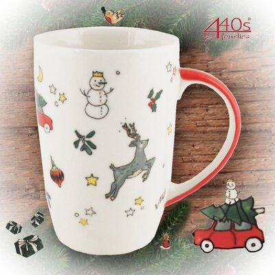 Mila Keramik-Design-Becher Frohes Fest | MI-95246