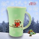 Mila Keramik-Becher Coffee Pot Hallo Winter-Eule | MI-82239