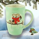 Mila Keramik-Design-Becher Hallo Winter-Eule | MI-95239