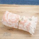 MUNDU Pareo Strand-Tuch Abstrakter Barock Apricot