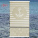 MUNDU Pareo Strand-Tuch Anker sandfarben