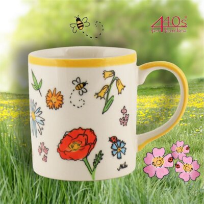 Mila Keramik-Becher Lovely Flowers | MI-80249