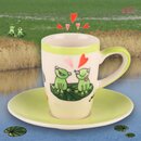 Mila Keramik Espresso-Tasse mit Untere Love is in the Air...