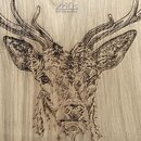 Selbrae House Schneidebrett mit Griff Eichen-Holz...