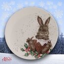Wrendale Designs Porzellan Dessert-Teller Hase ca. 16,5cm...