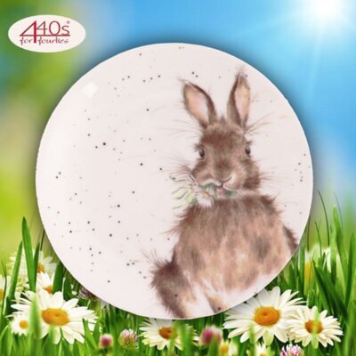 Wrendale Designs Porzellan Dessert-Teller Hase ca. 16,5cm...