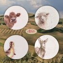 Wrendale Designs Porzellan Dessert-Teller 4er Set Schaf...