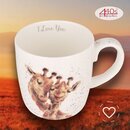 Wrendale Designs Porzellan-Becher I love you Giraffen |...