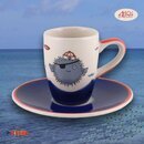 Mila Keramik Espresso-Tasse mit Untere Moin Moin | MI-88296
