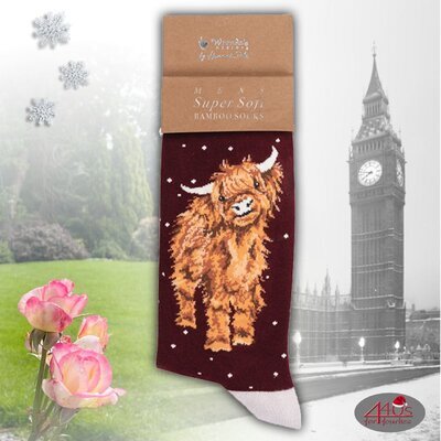 Wrendale Designs Herren Socken Christ-Rind Highland Kuh |...