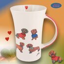 Mila Keramik-Becher Coffee-Pot Dackelfreunde | MI-82303