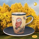 Mila Keramik Espresso-Tasse mit Untere Herbst-Eule |...