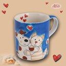 Mila Keramik-Becher Cat & Dog Love | MI-80309