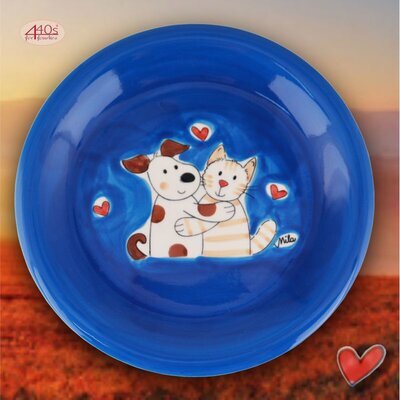 Mila Keramik-Teller Cat & Dog Love | MI-84309