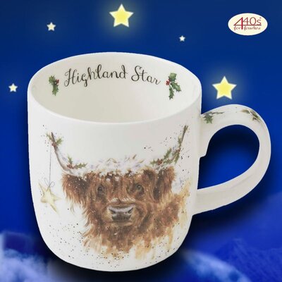 Wrendale Designs Porzellan-Becher Highland Star |...