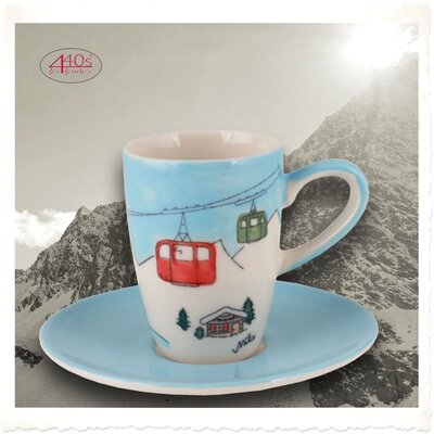 Mila Keramik Espresso-Tasse mit Untere Gipfelstürmer |...