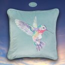 Wrendale Designs besticktes samt-weiches Kissen Kolibri...