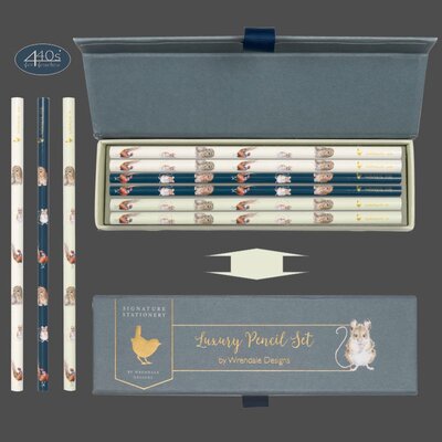 Wrendale Designs Geschenke-Box mit 6 Bleistiften...
