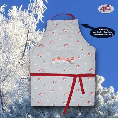 Wrendale Designs Baumwoll-Schürze Rotkehlchen Seasons...