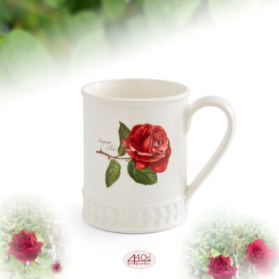 Portmeirion Keramik Becher Botanic Roses Embossed...