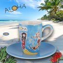 Mila Keramik Espresso-Tasse mit Untere Aloha | MI-88328